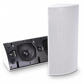 Diffusore audio passivo a 2 vie e full-range 100V/8ohm - 2x5" + TW - Nero/Bianco