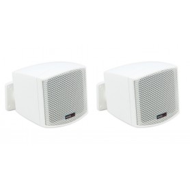 Mini diffusori da muro per filodiffusione musicale 6W - 100V/8hom - Bianchi (COPPIA)